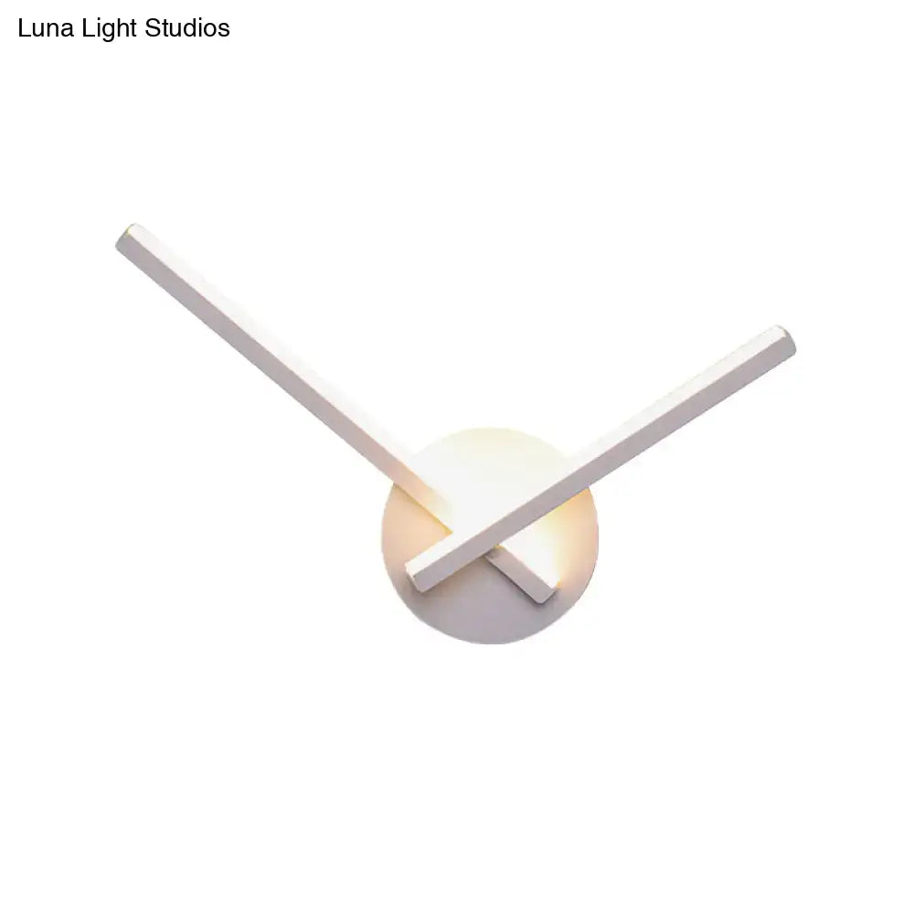 Black Acrylic Cross Sconce