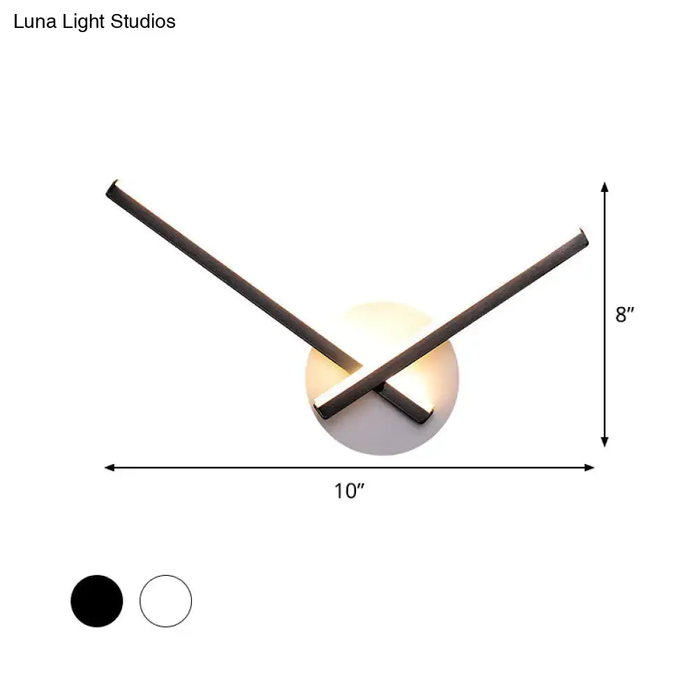 Black Acrylic Cross Sconce