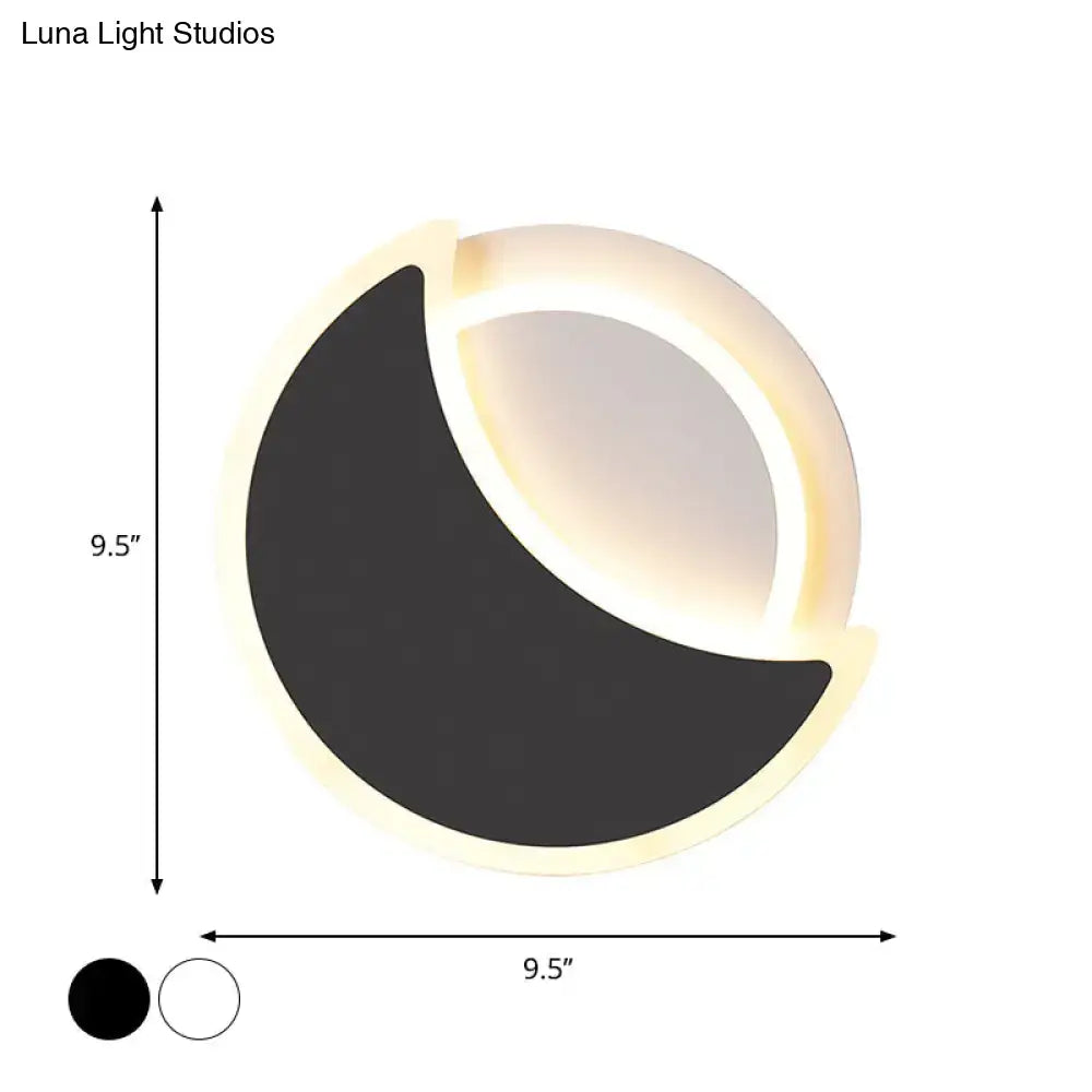 White Eclipse Wall Sconce