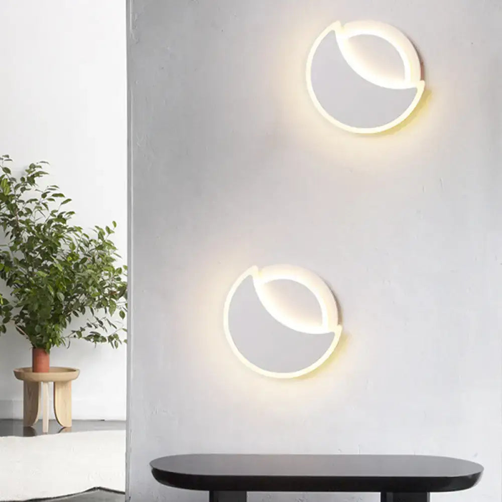White Eclipse Wall Sconce