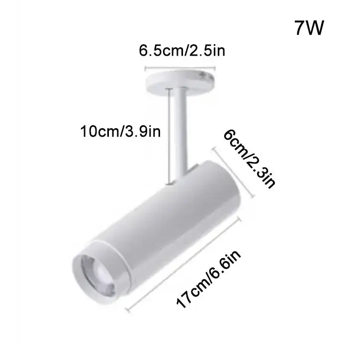 White Beam Ceiling Spotlight