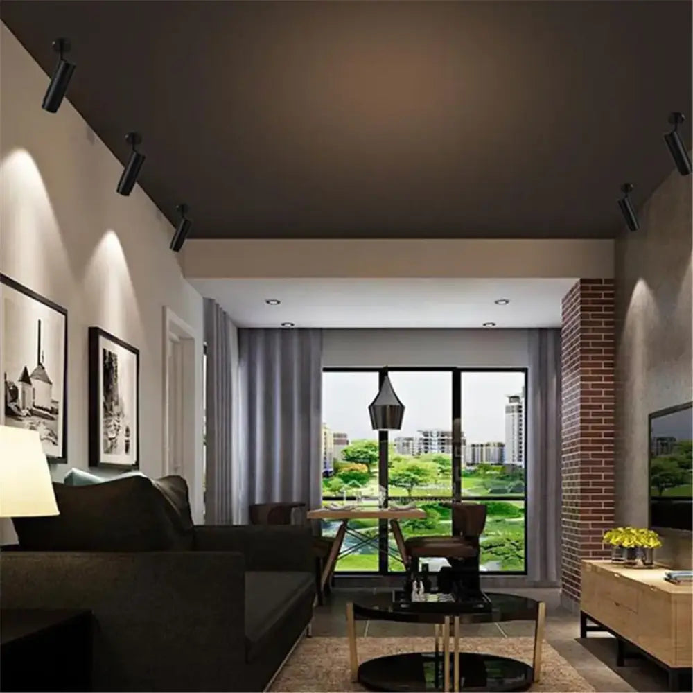 White Beam Ceiling Spotlight