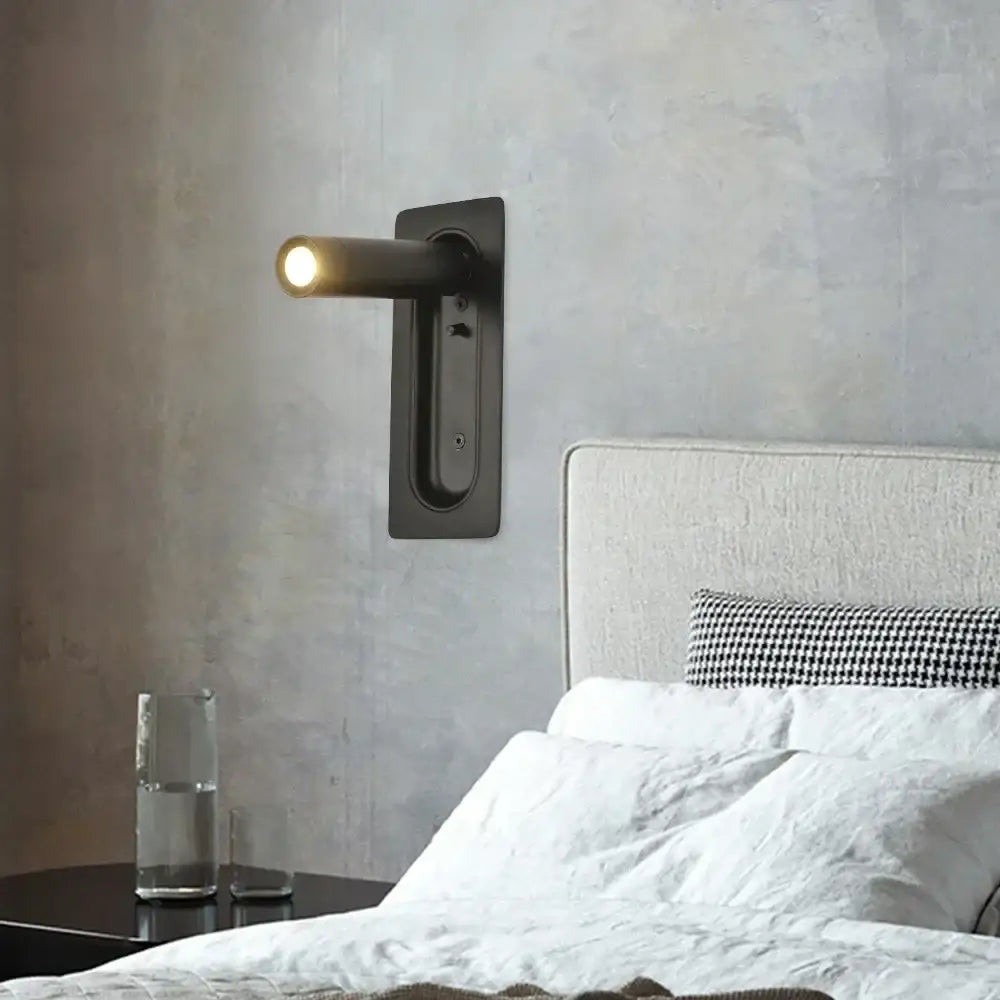 Black Bedside Wall Lamp
