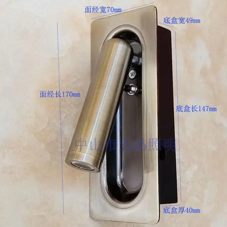 Black Bedside Wall Lamp