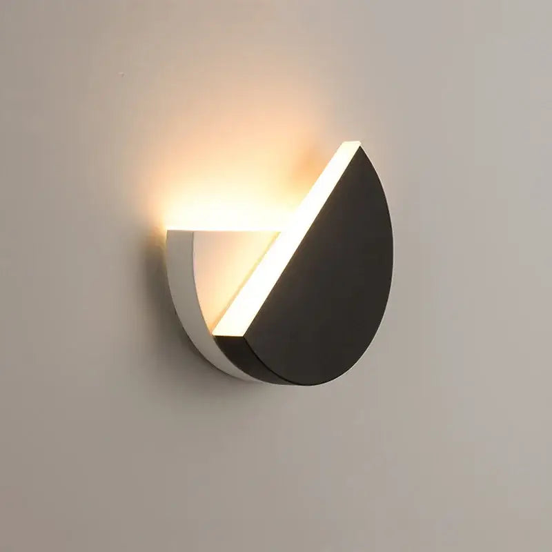 Black Adjustable LED Wall Lamp 10W Grey-White