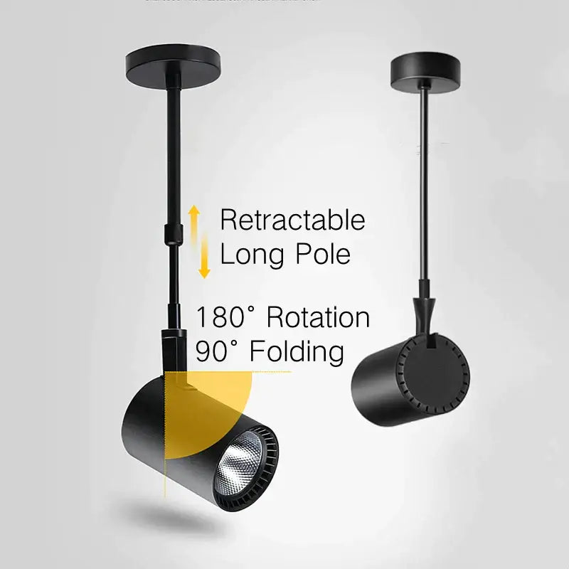 Black Adjustable LED Track Light