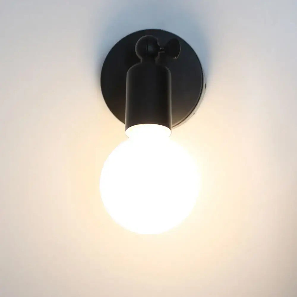 Black Wall Lamp Holder