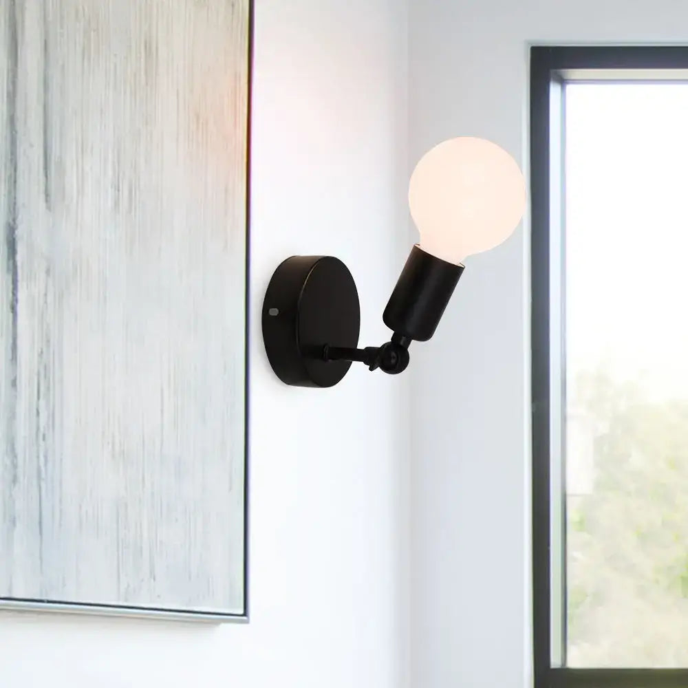 Black Wall Lamp Holder