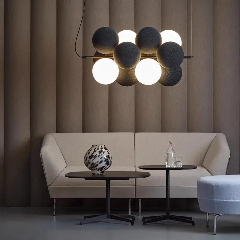 Black Ball Ceiling Chandelier