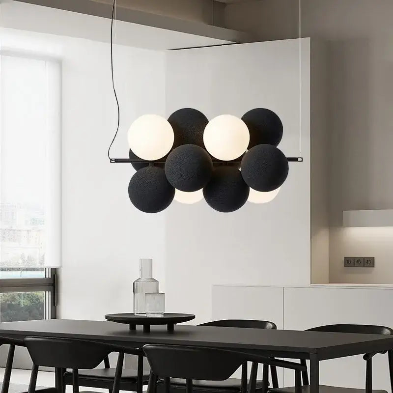 Black Ball Ceiling Chandelier