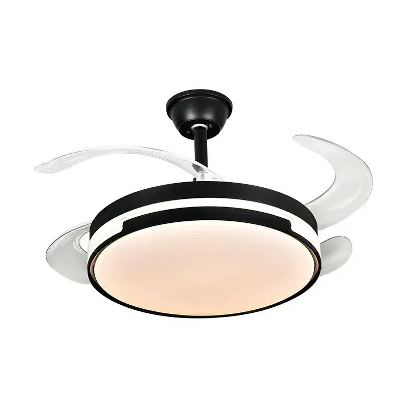 Black Retractable Ceiling Fan