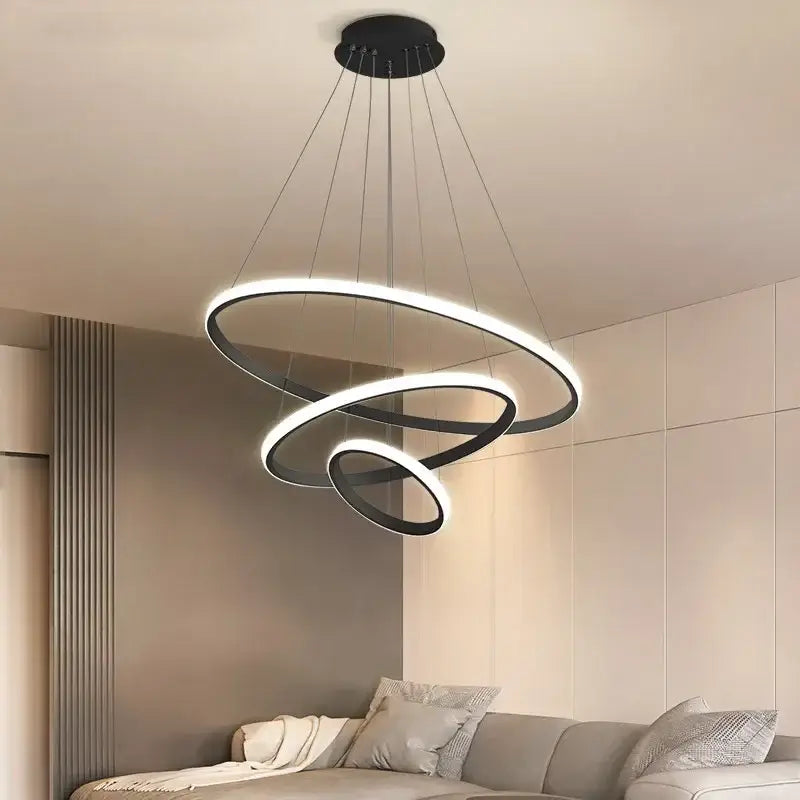 Black Circles Pendant Light