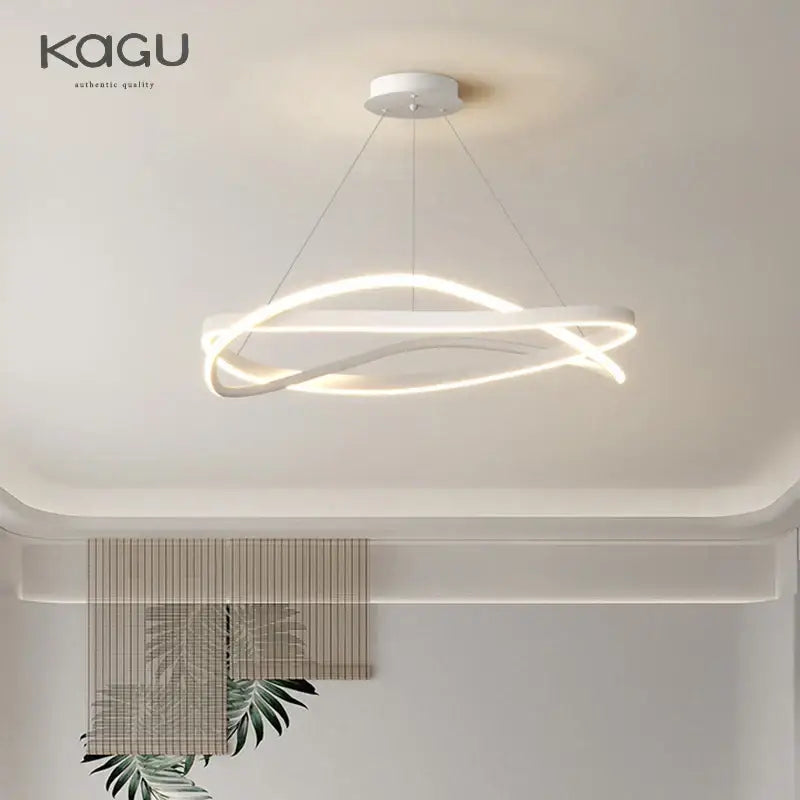 Black Circular LED Pendant with Dimmable Light