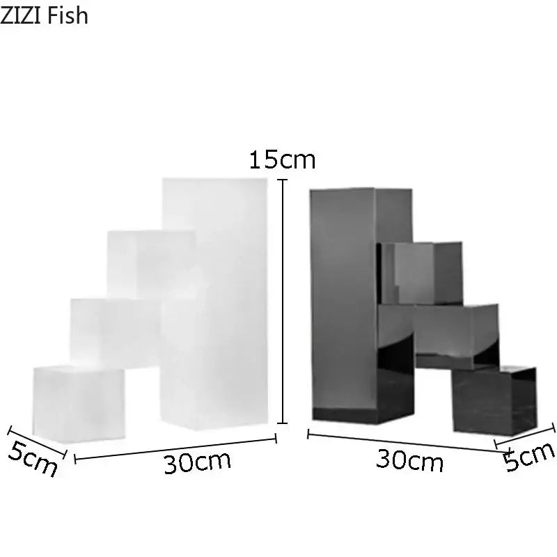 Crystal Modern Bookends Sculpture