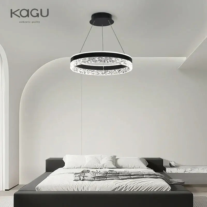 Crystal Rings LED Chandelier