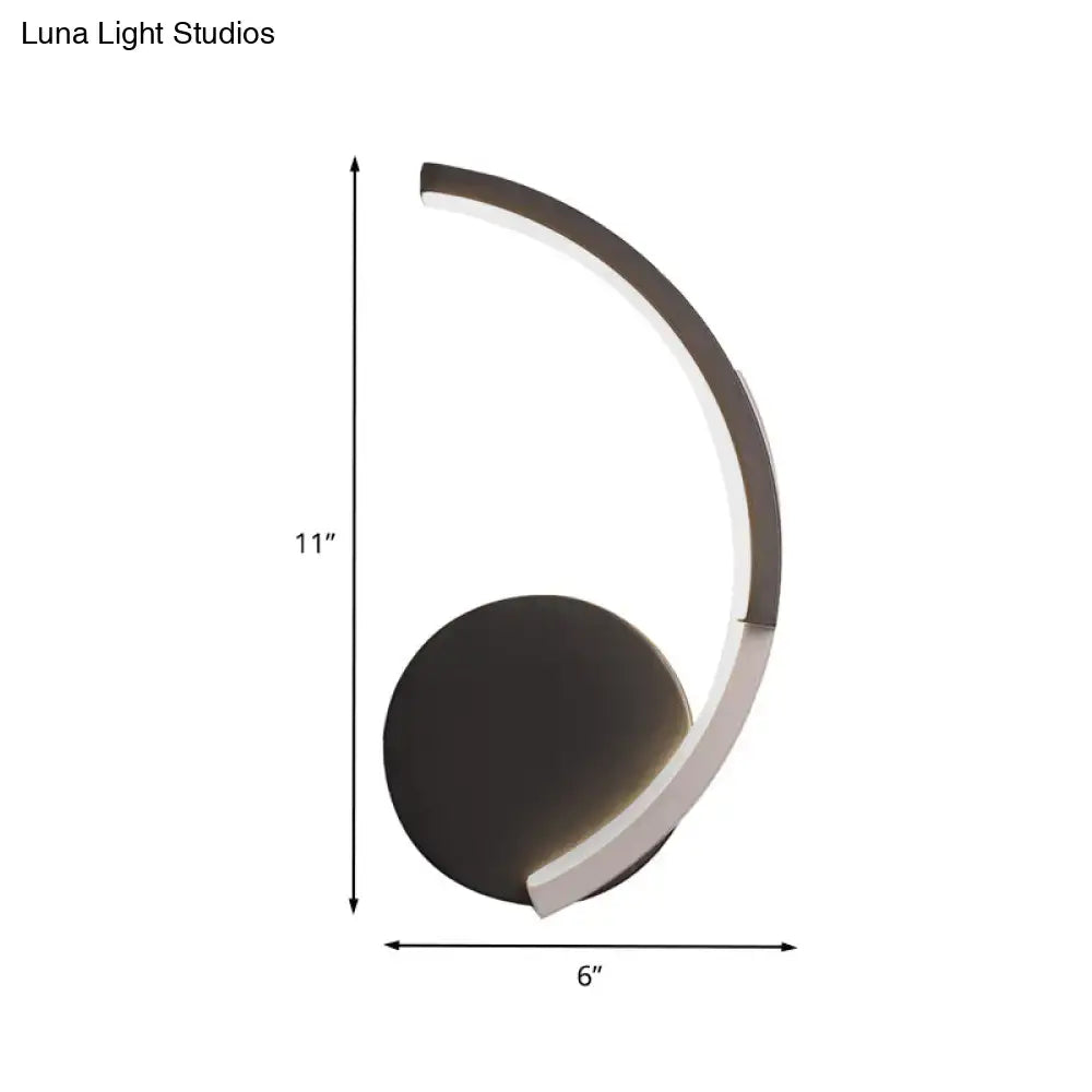 Curved LED Wall Sconce