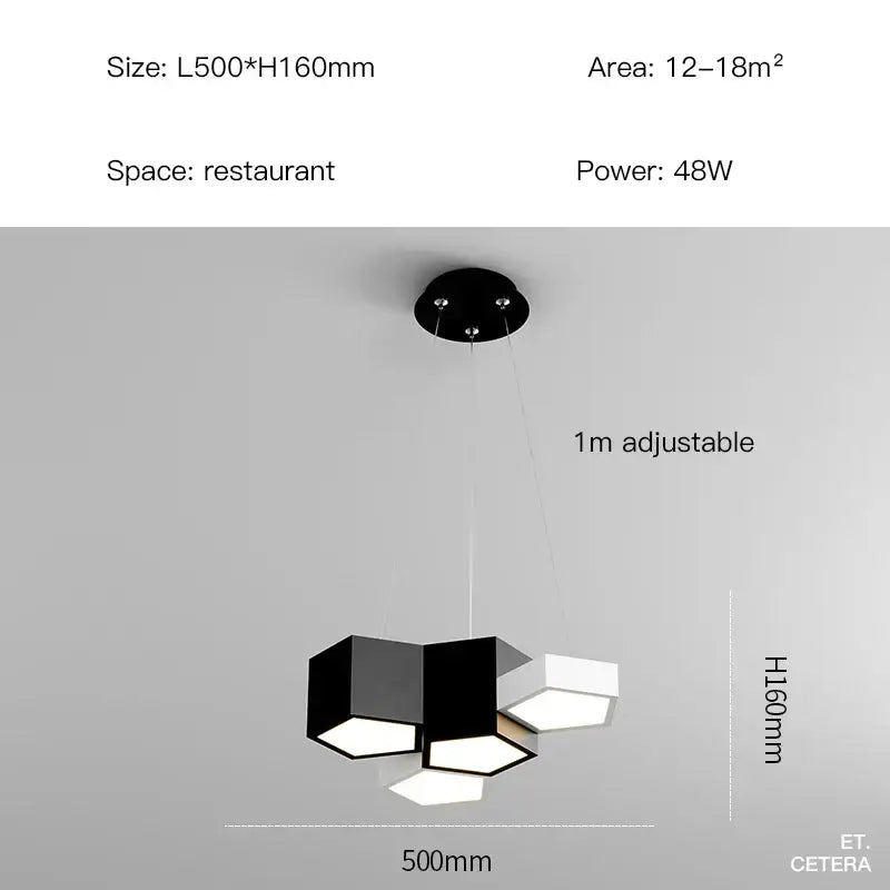 Black White Diamond Chandelier