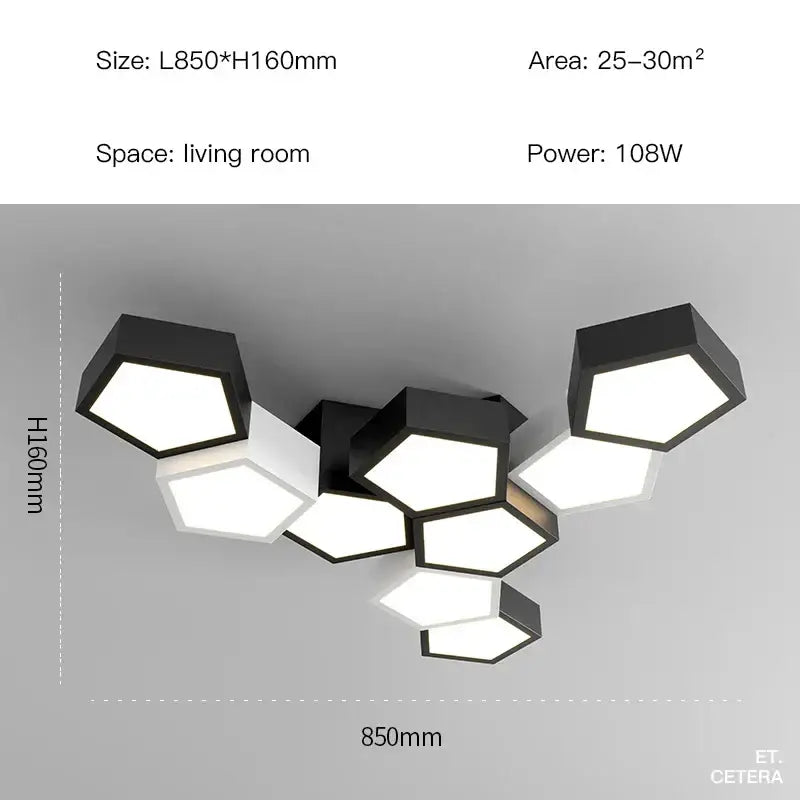 Black White Diamond Chandelier