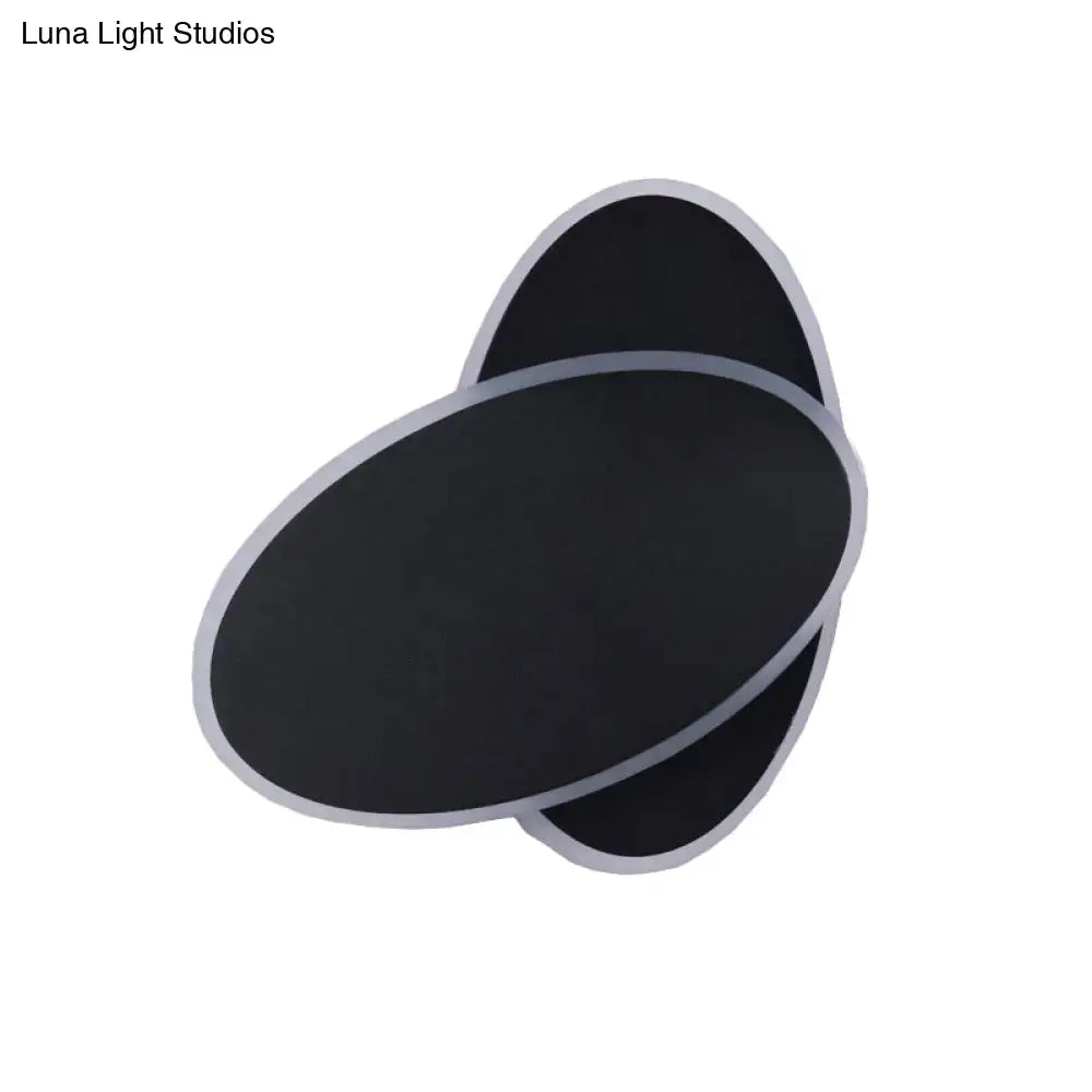 Black Oval Wall Sconce