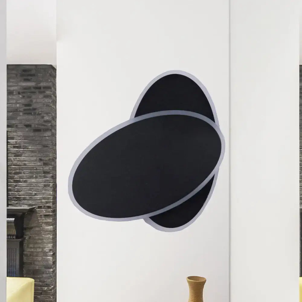 Black Oval Wall Sconce