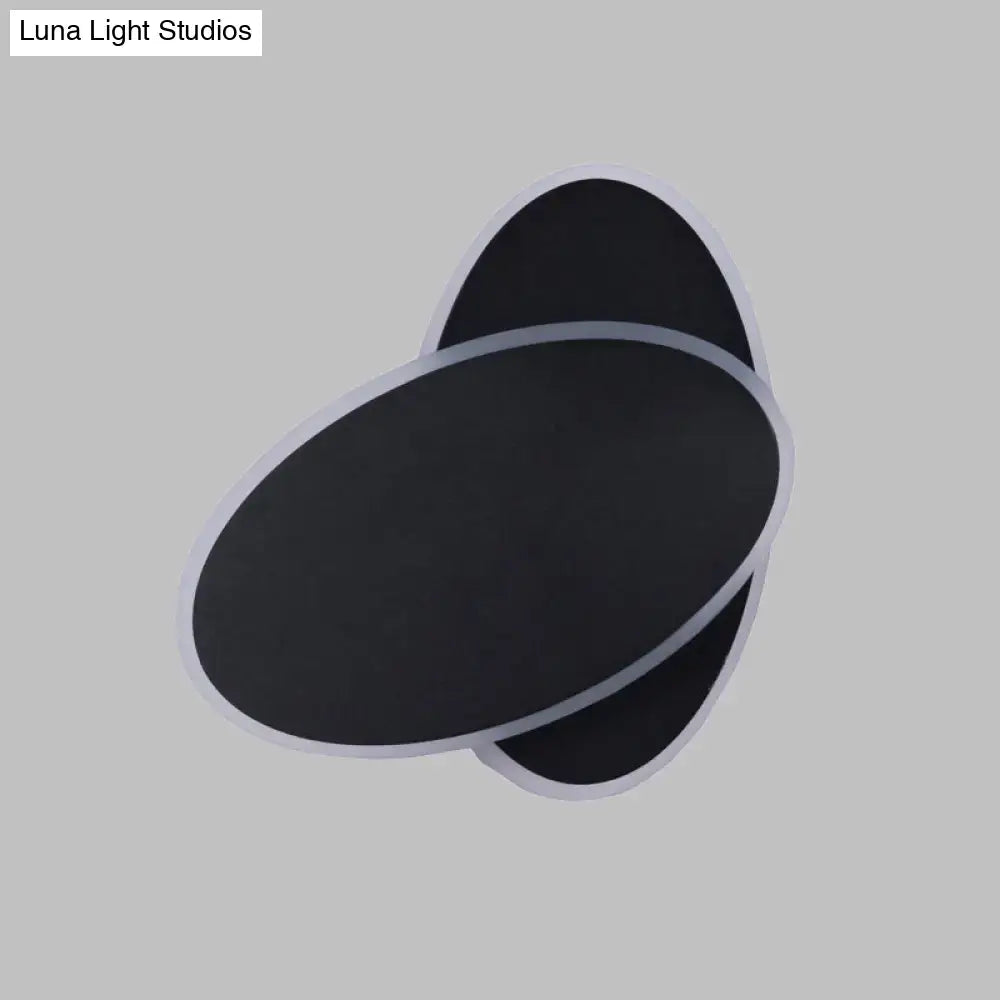 Black Oval Wall Sconce