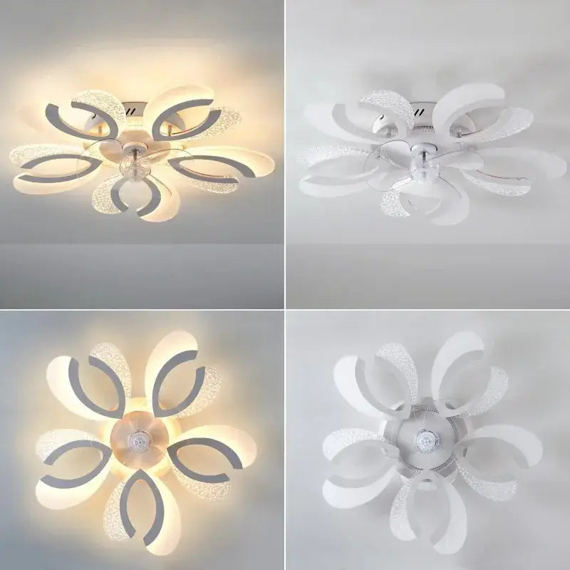 Black Floral Ceiling Fan