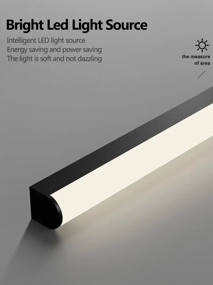 Black White LED Ceiling Lamp 9-Head Trichromatic