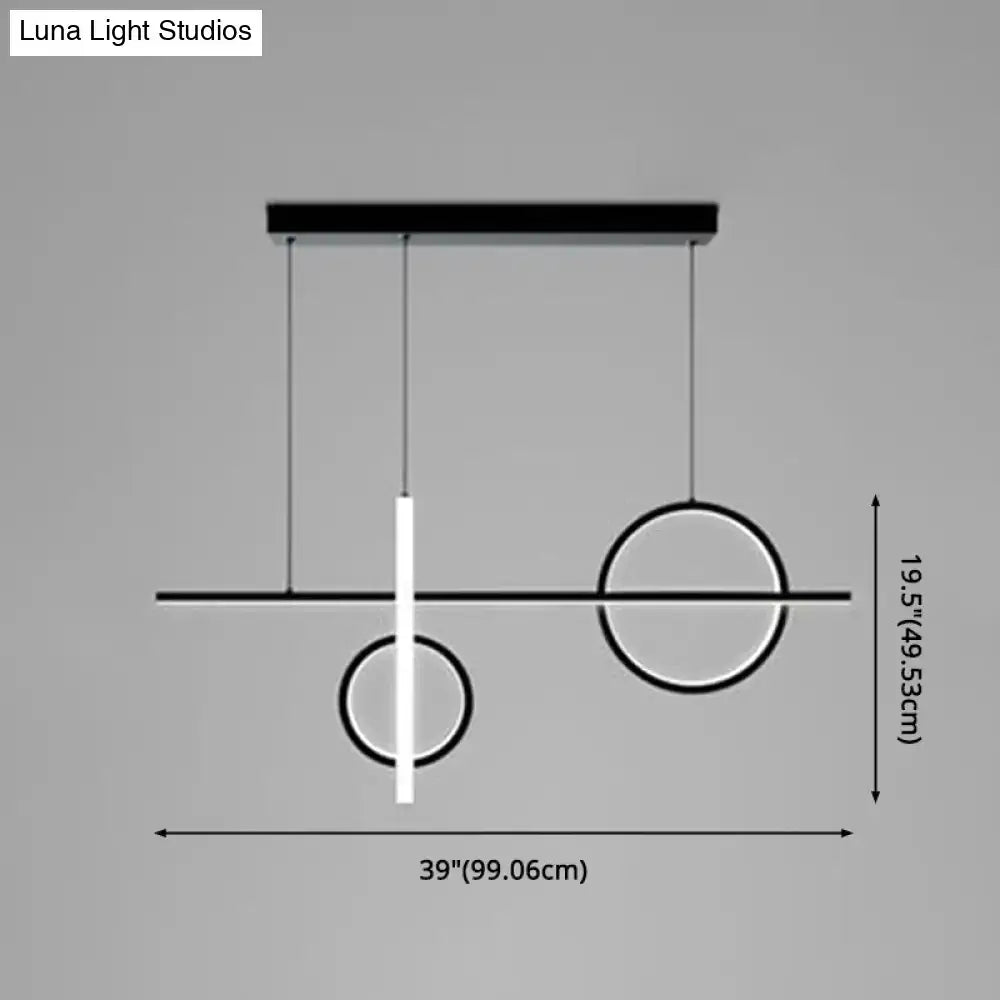 Black Acrylic Pendant Light