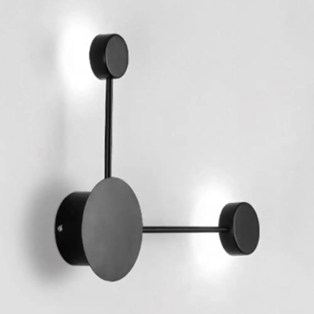 Black Acrylic Sputnik 6-Light Wall Sconce