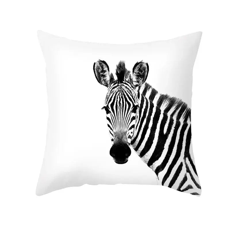 Black Geometry Cushion Cover