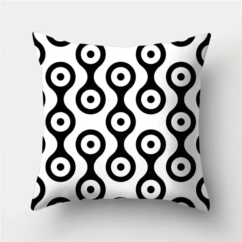 Black Gold Geometric Pillowcase