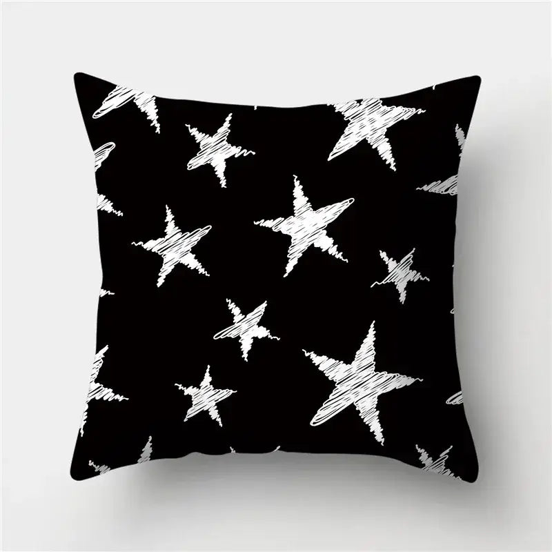 Black Gold Geometric Pillowcase