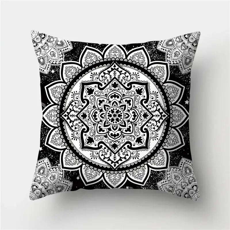 Black Gold Geometric Pillowcase