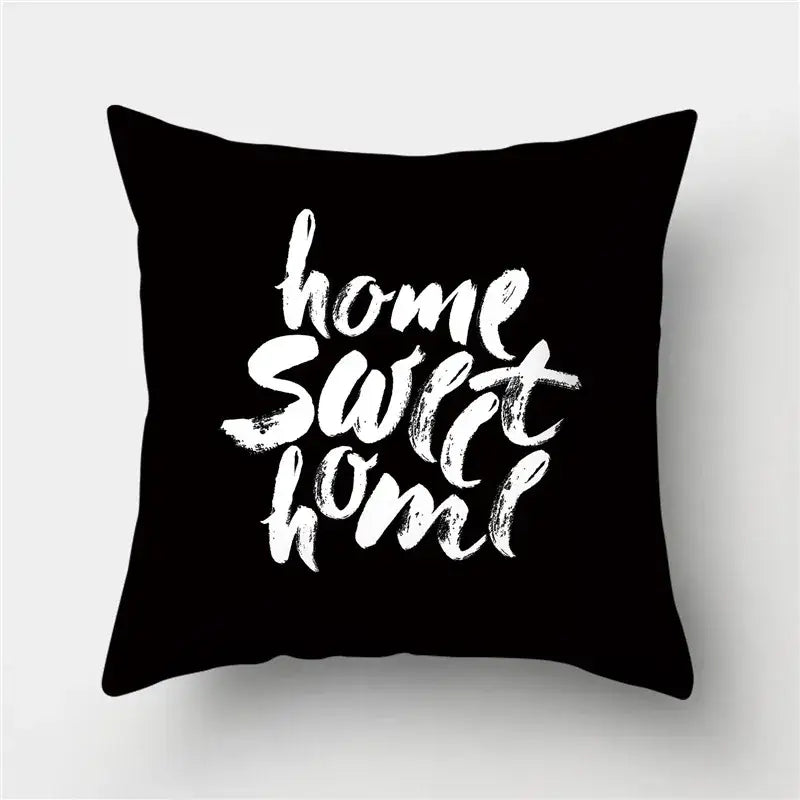 Black Gold Geometric Pillowcase