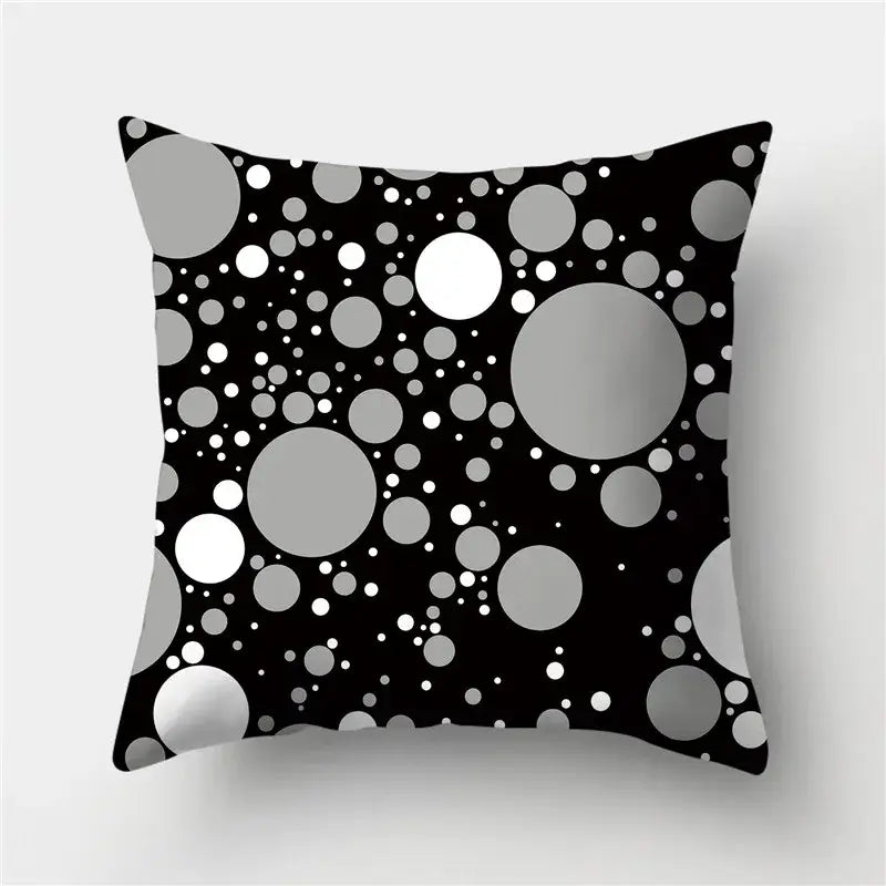 Black Gold Geometric Pillowcase