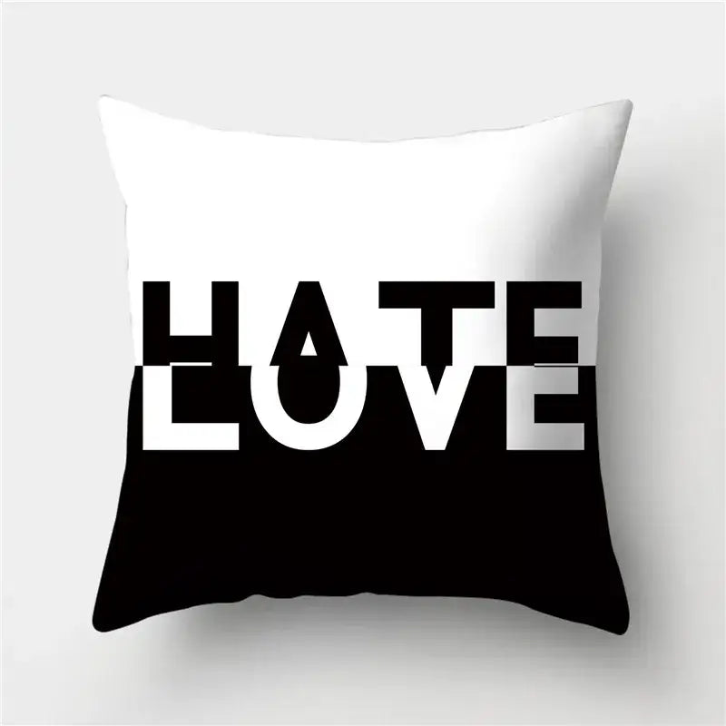 Black Gold Geometric Pillowcase