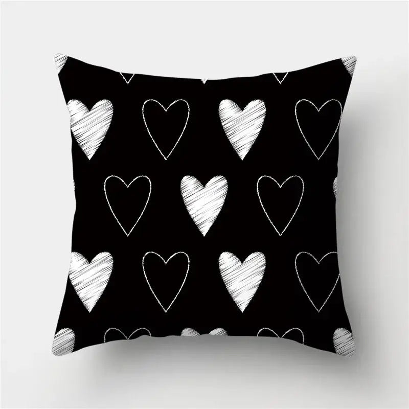 Black Gold Geometric Pillowcase