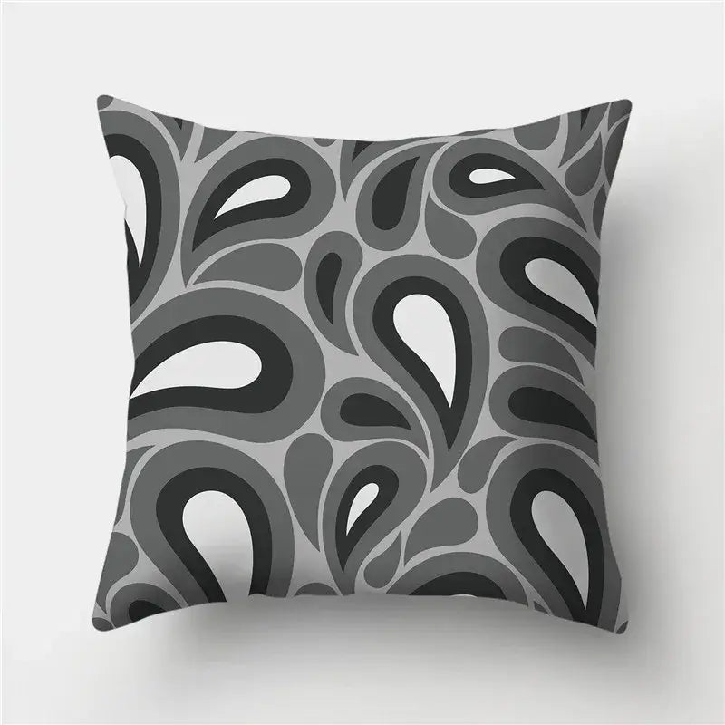 Black Gold Geometric Pillowcase