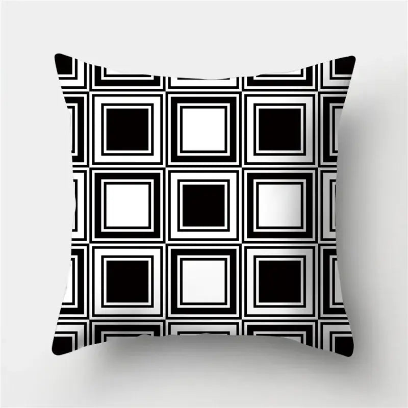 Black Gold Geometric Pillowcase