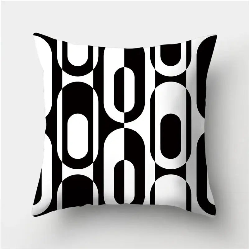 Black Gold Geometric Pillowcase