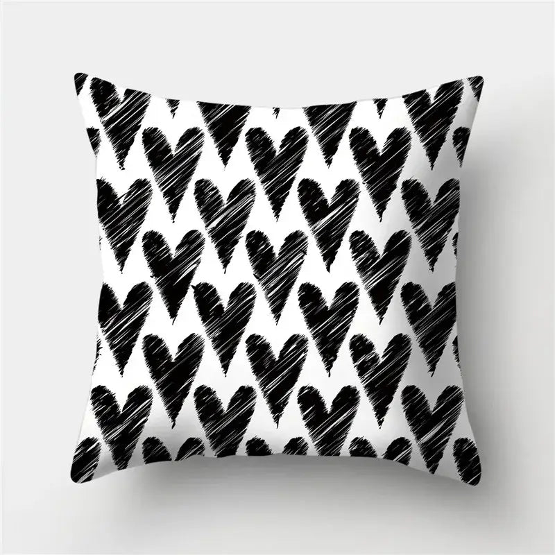 Black Gold Geometric Pillowcase