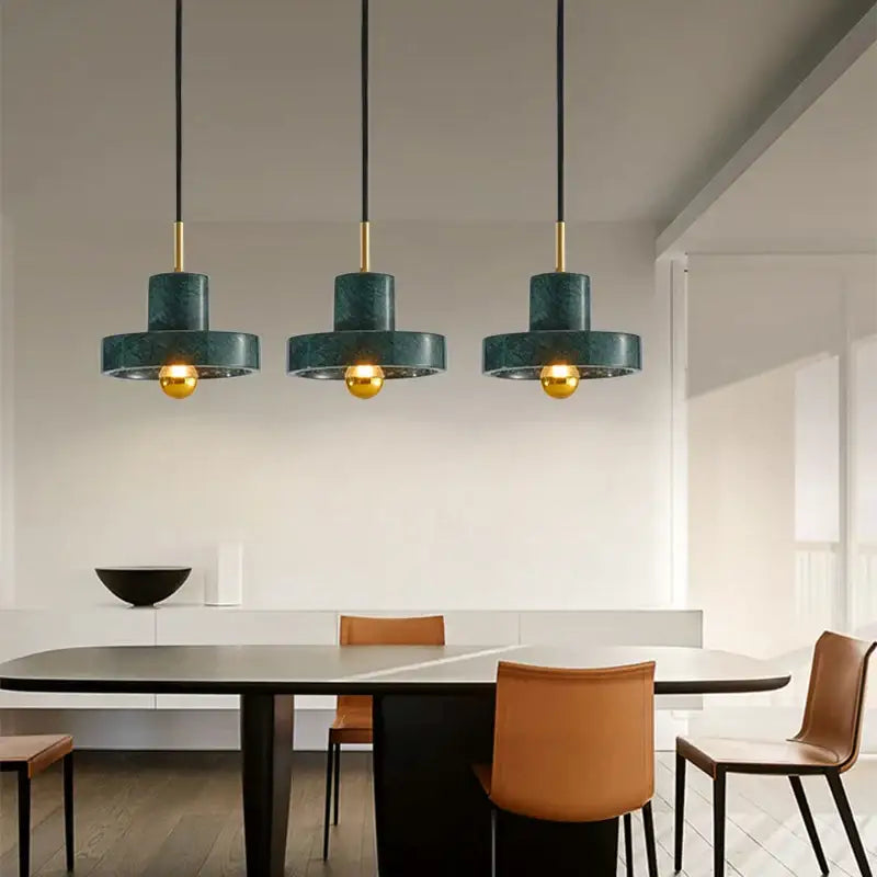 Green Marble Pendant Light
