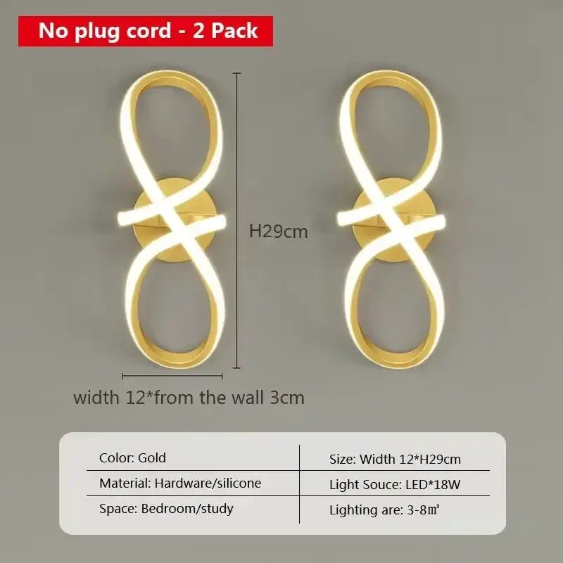 Gold Nordic Wall Sconce