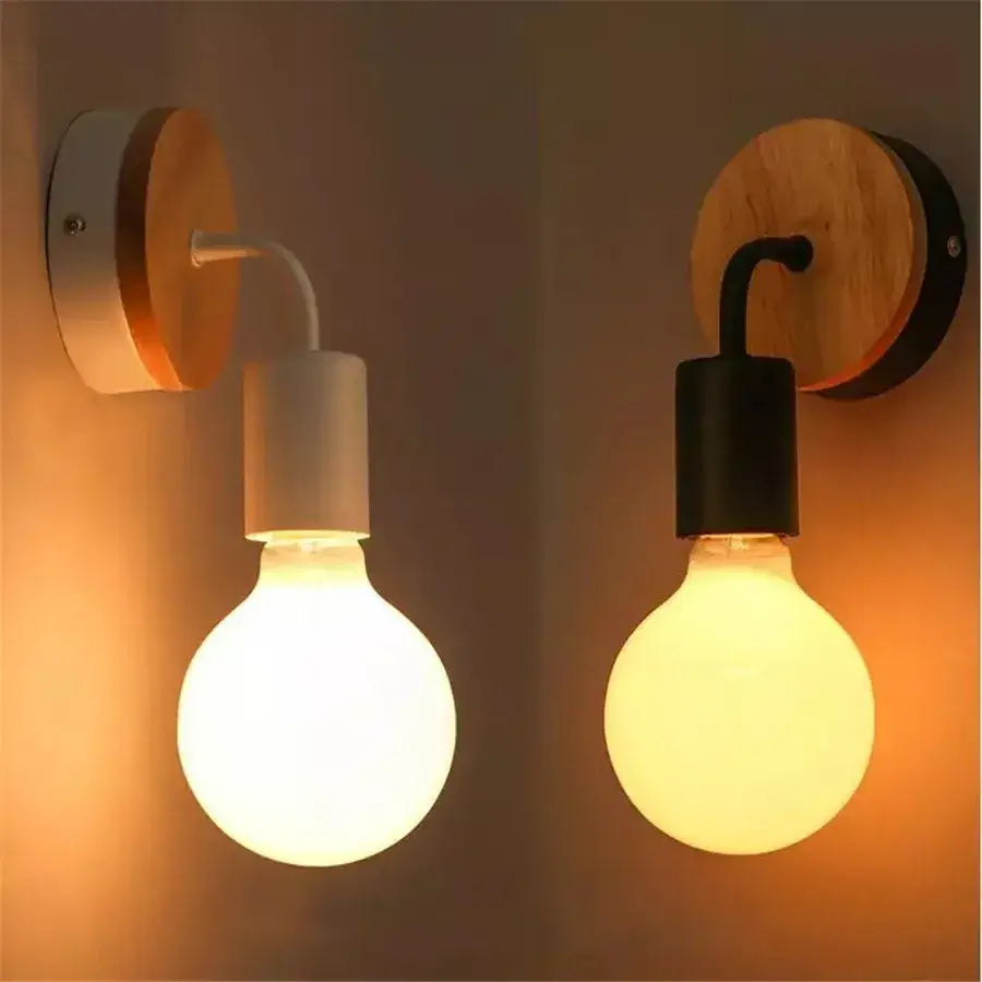 Black Iron Wall Sconce Alloy Construction for Bedrooms