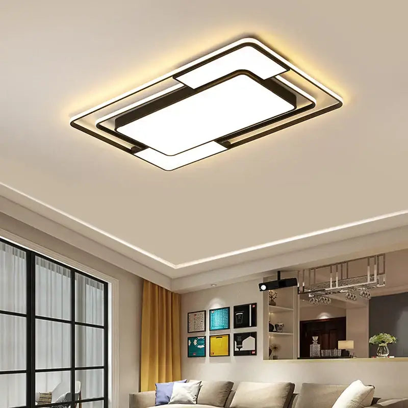 Black Rectangular Chandelier