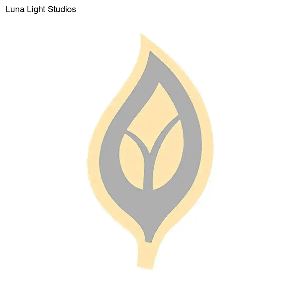 Black Leaf Wall Sconce