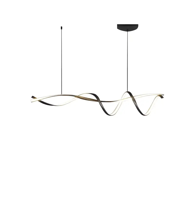 Black LED Pendant Chandelier Alexa 1160mm