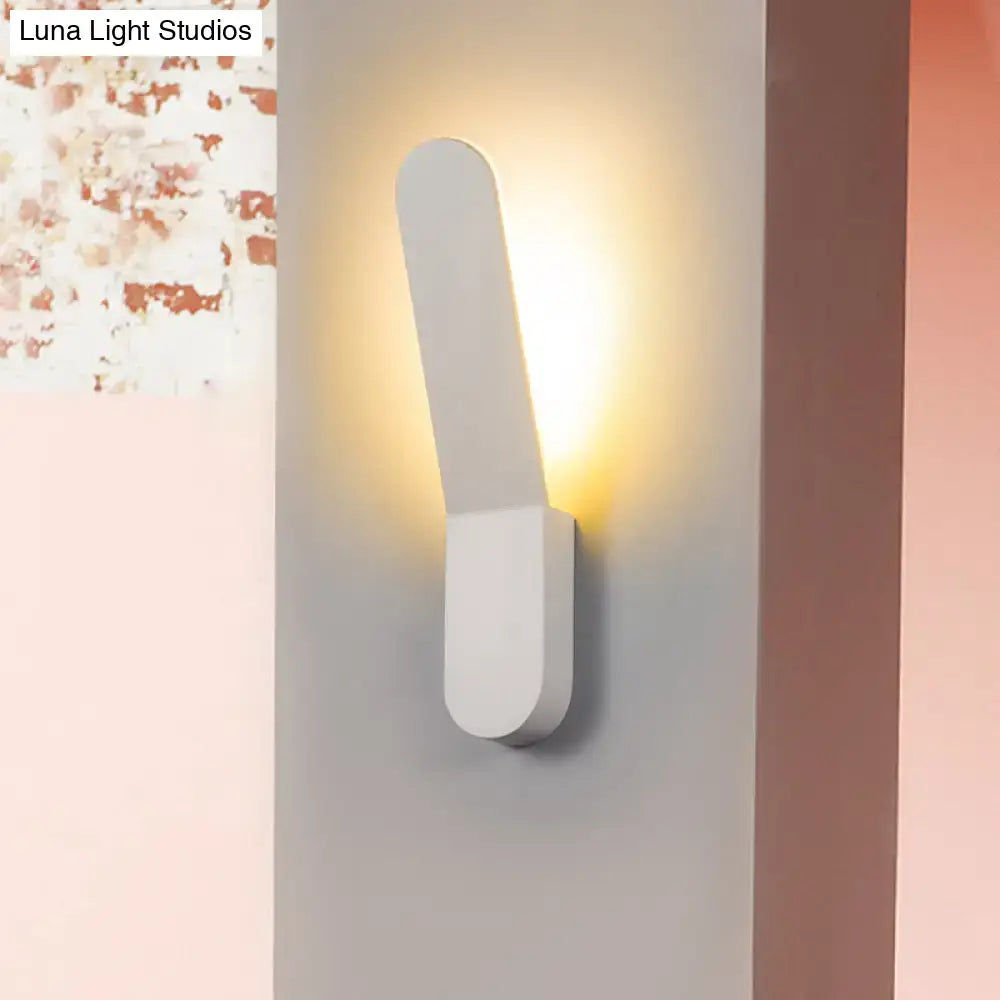 Black Oval Metal Corridor Wall Sconce