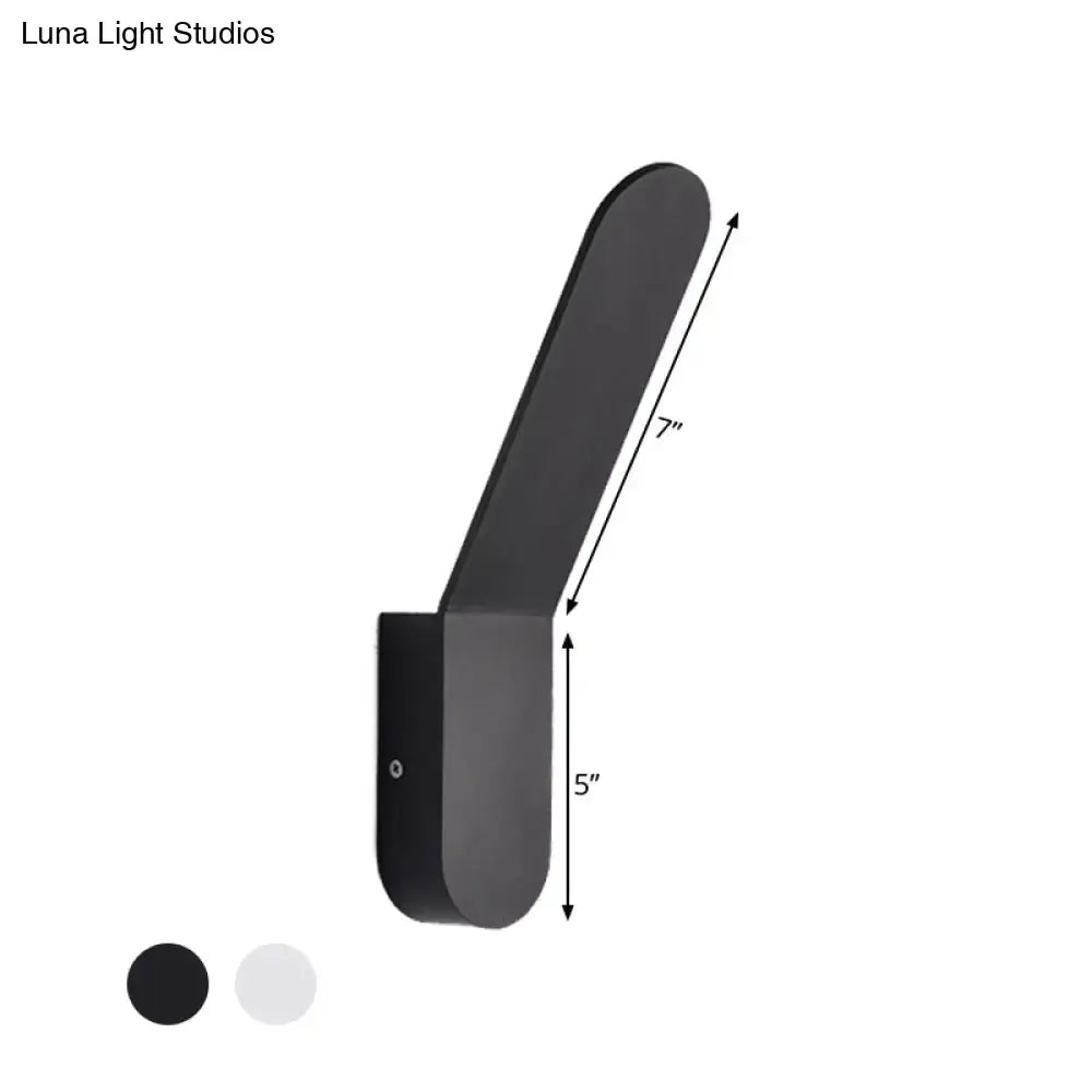 Black Oval Metal Corridor Wall Sconce