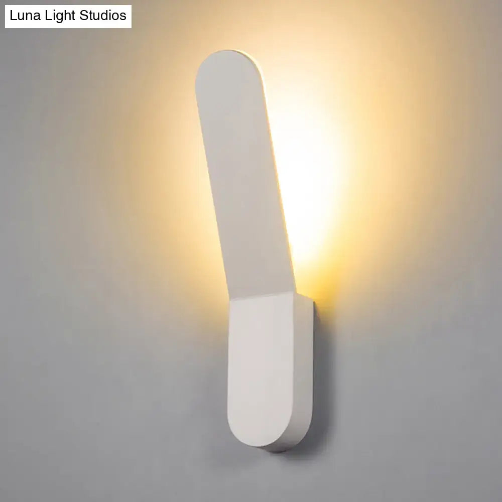 Black Oval Metal Corridor Wall Sconce